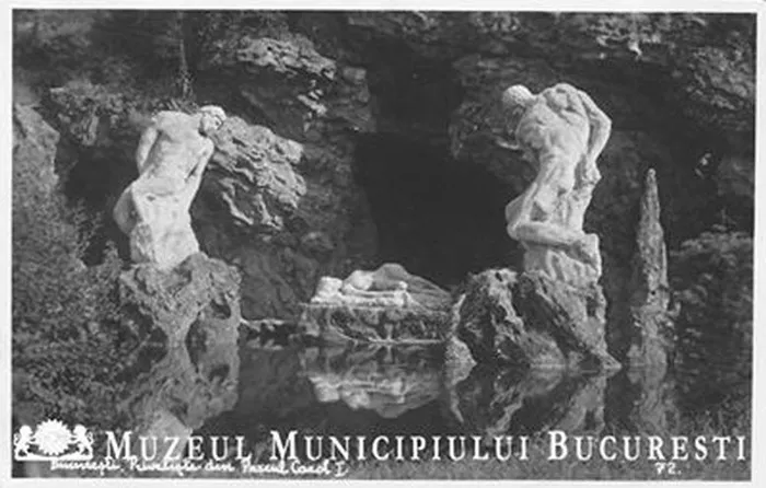 Ansamblul statuar ”Gigantii si nimfa adormita din Parcul Carol I”. Foto Muzeul Municipiului București